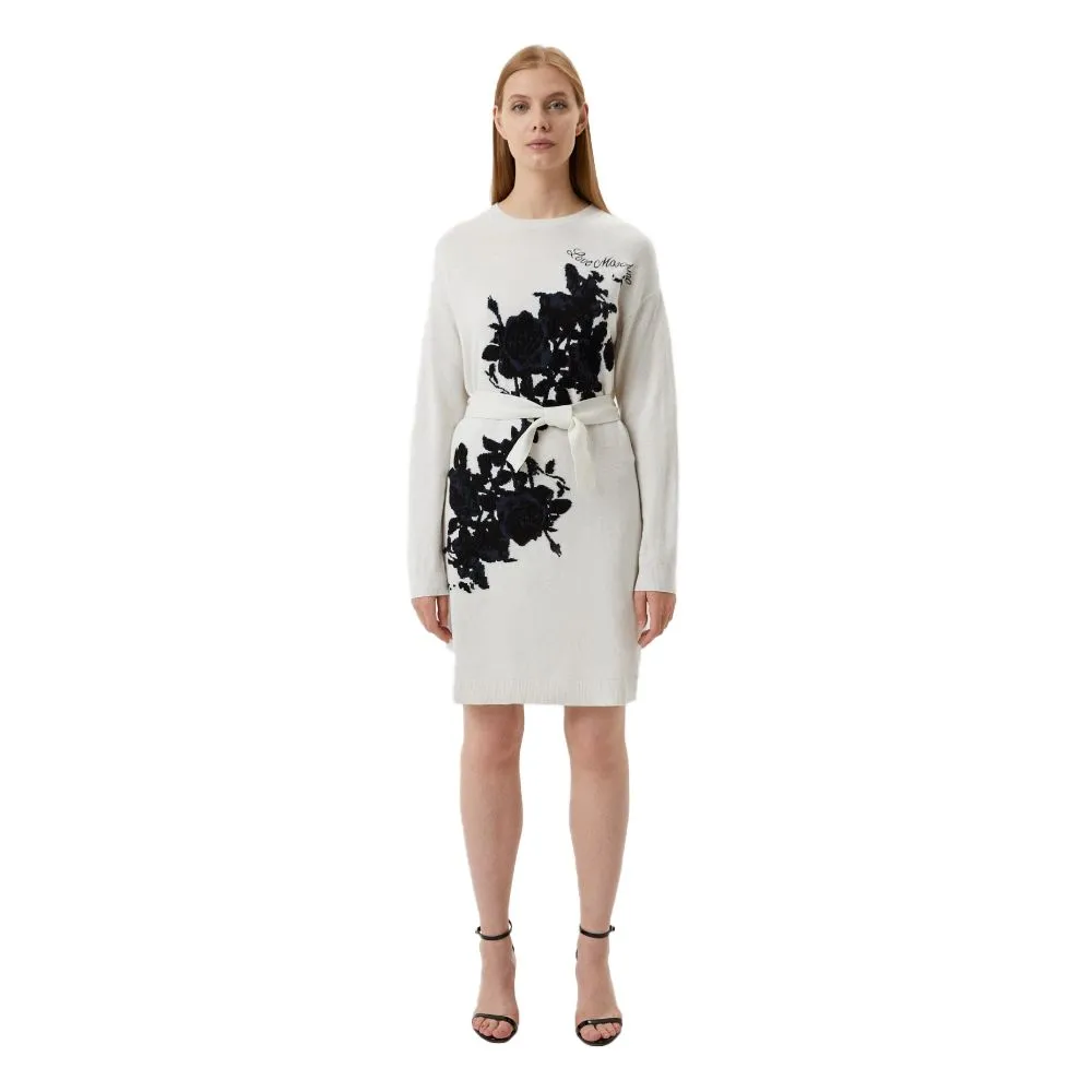 Love Moschino Elegant Embroidered Wool Blend Long Dress sold by Siebentaschen product image thumbnail 4