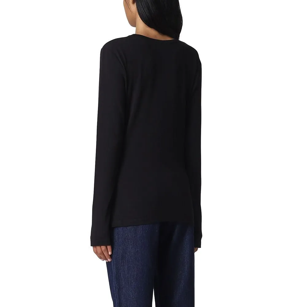 Love Moschino Rhinestone Heart Embellished Cotton Tee sold by Siebentaschen product image thumbnail 2