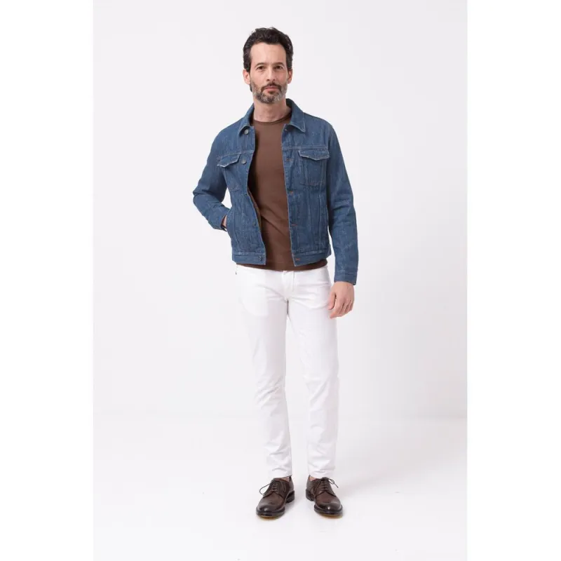 Don The Fuller Blue Cotton Men Jacket sold by Siebentaschen