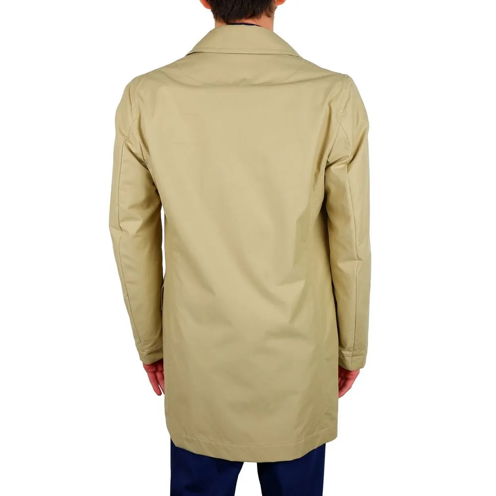 Aquascutum Beige Cotton Men Trench Coat sold by Siebentaschen product image thumbnail 3
