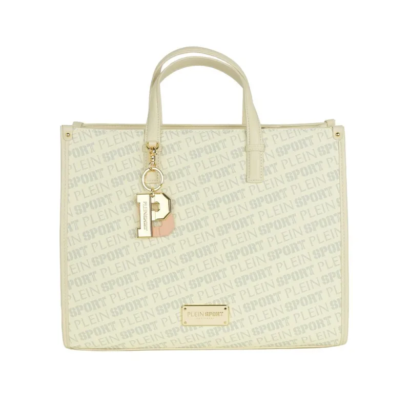 Plein Sport White Polyamide Women Shoulder Bag sold by Siebentaschen