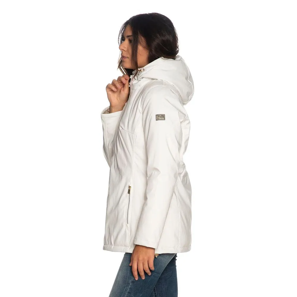Yes Zee White Polyester Women's Jacket sold by Siebentaschen product image thumbnail 3