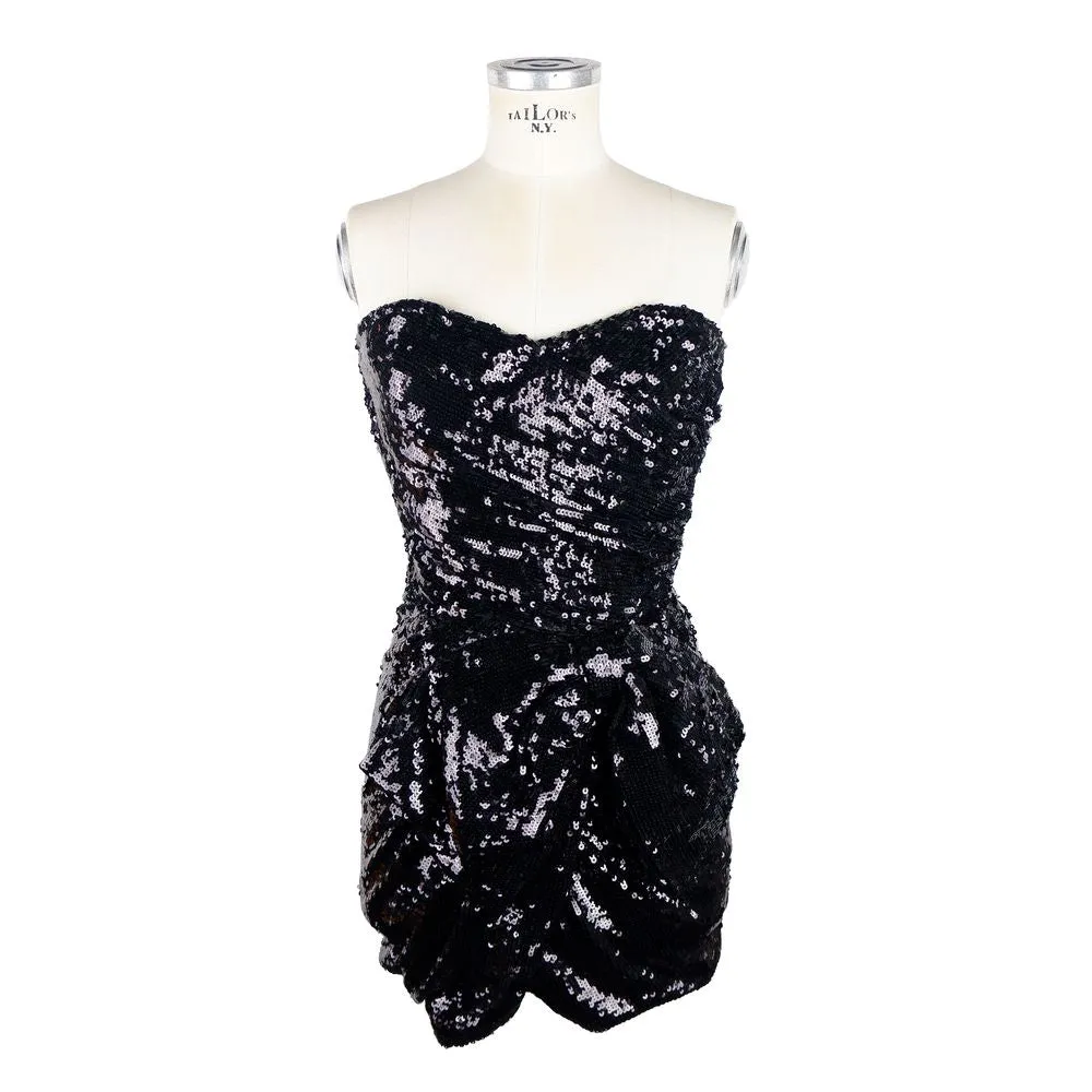 Elisabetta Franchi Black Polyamide Women Dress sold by Siebentaschen