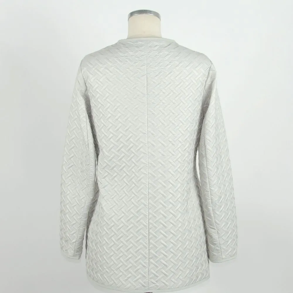 Emilio Romanelli White Polyester Women Jacket sold by Siebentaschen product image thumbnail 2