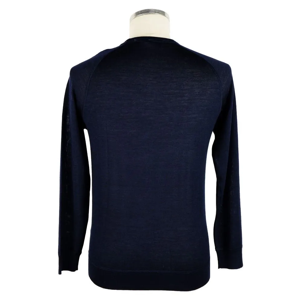 Emilio Romanelli Blue Cashmere Men Sweater sold by Siebentaschen product image thumbnail 2