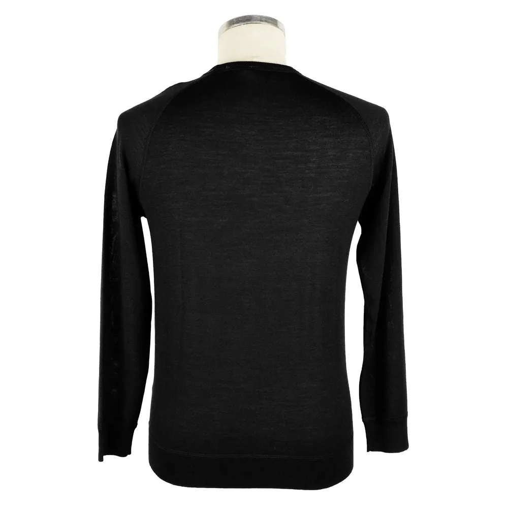 Emilio Romanelli Black Cashmere Men Sweater sold by Siebentaschen product image thumbnail 2