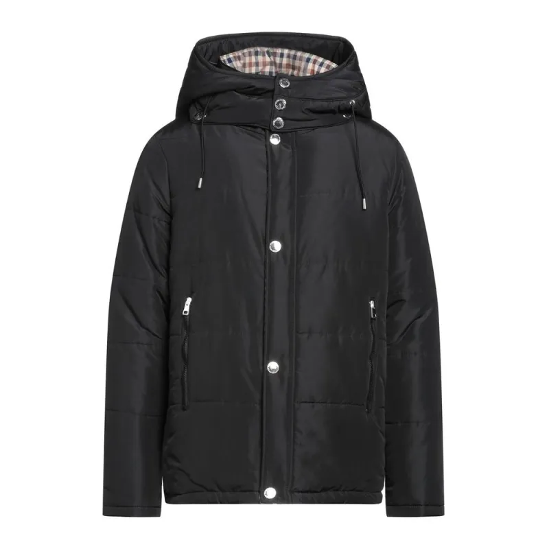 Aquascutum Black Polyamide Men's Jacket sold by Siebentaschen