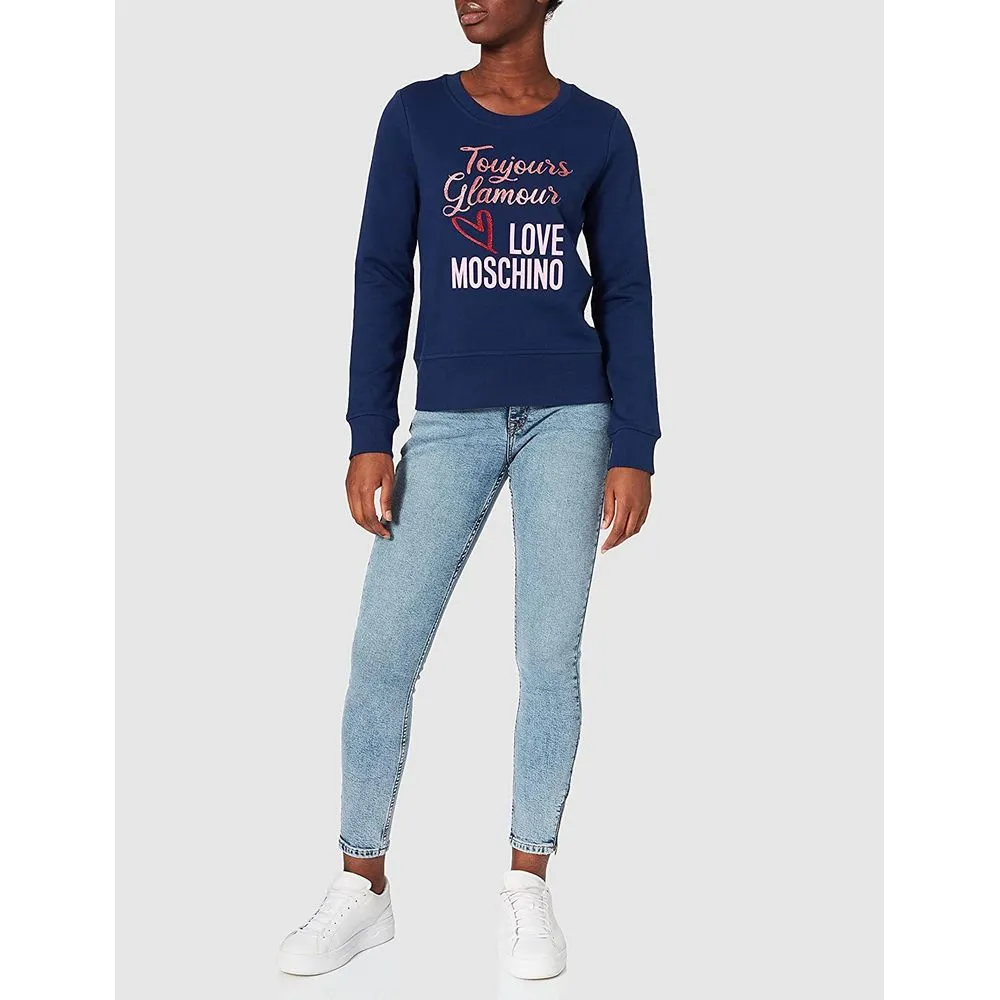Love Moschino Blue Cotton Women Sweater sold by Siebentaschen product image thumbnail 2