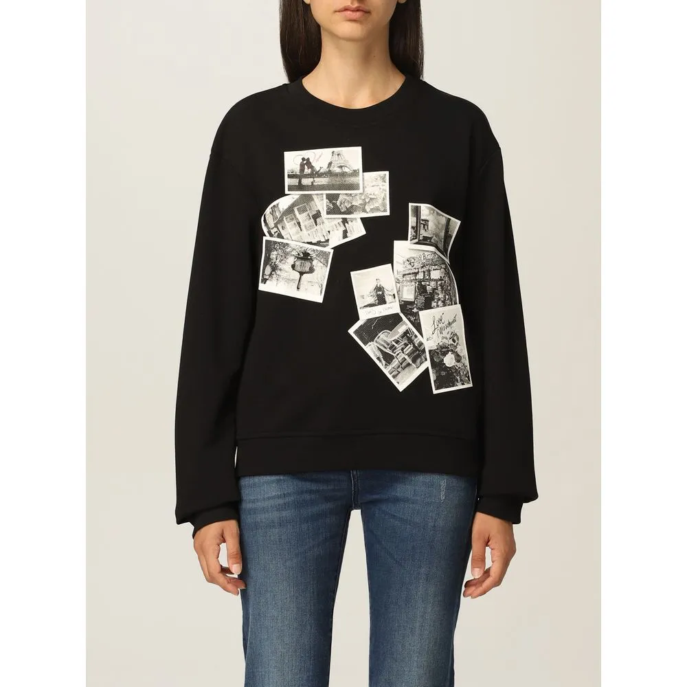 Love Moschino Black Cotton Women Sweater sold by Siebentaschen