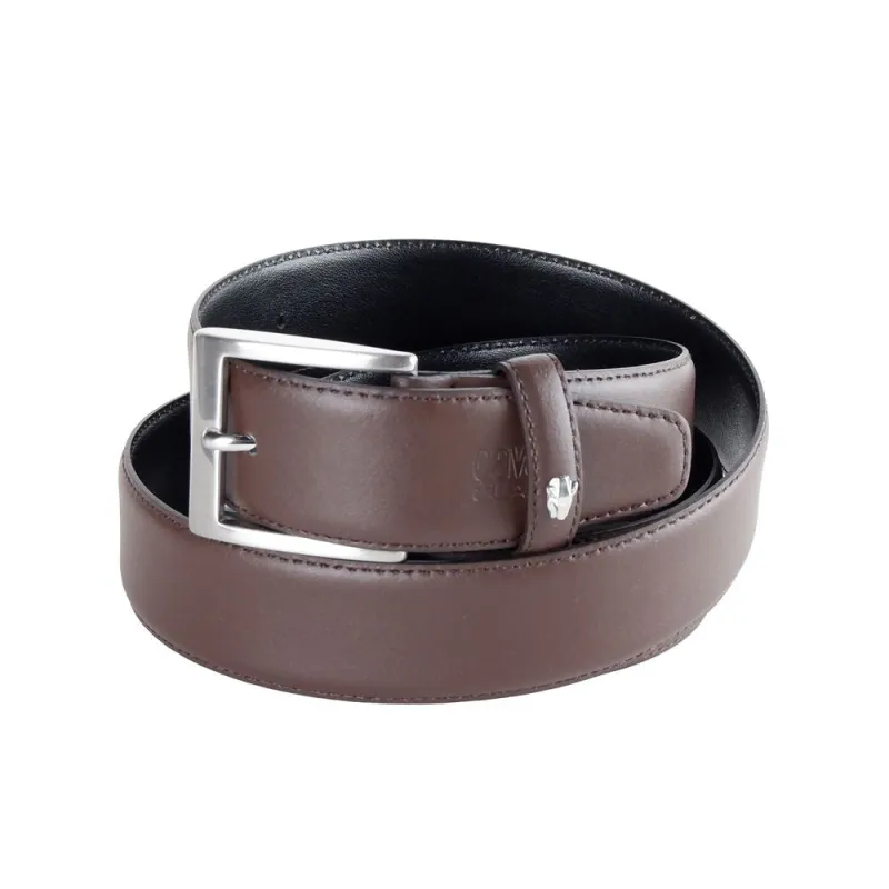 Cavalli Class Elegant Reversible Leather Belt - Dual Tone sold by Siebentaschen