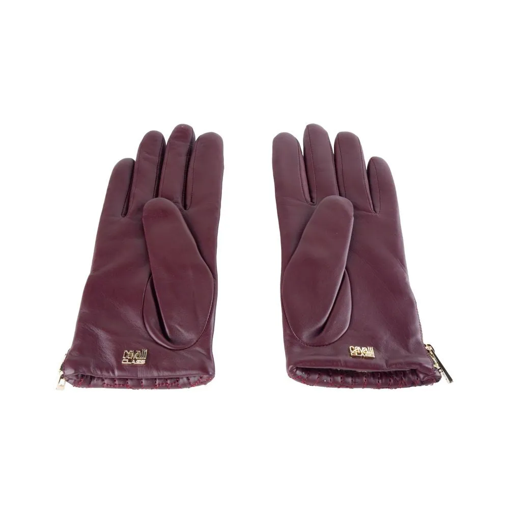 Cavalli Class Red Lambskin Women Glove sold by Siebentaschen product image thumbnail 2