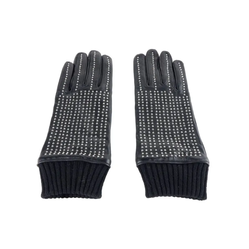 Cavalli Class Black Lambskin Men Glove sold by Siebentaschen