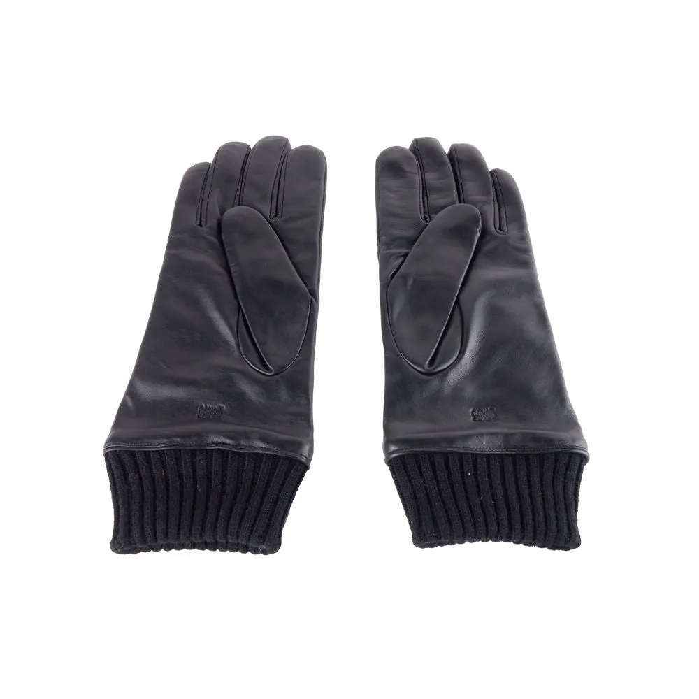 Cavalli Class Black Lambskin Men Glove sold by Siebentaschen product image thumbnail 2