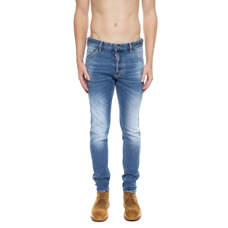Dsquared² Blue Cotton Men's Distressed Jean sold by Siebentaschen