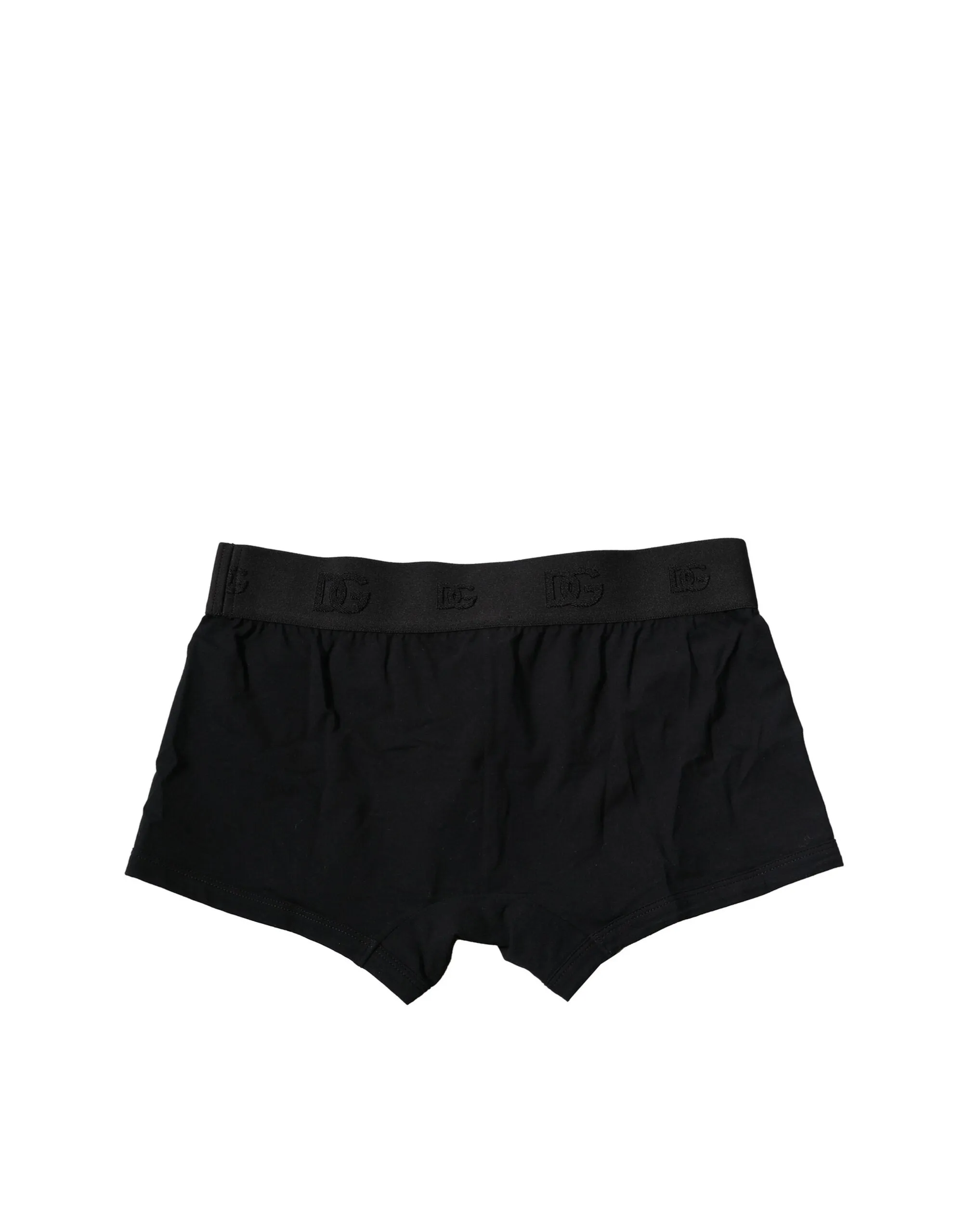 Dolce & Gabbana Black Cotton Stretch Regular Boxer Underwear sold by Siebentaschen product image thumbnail 5