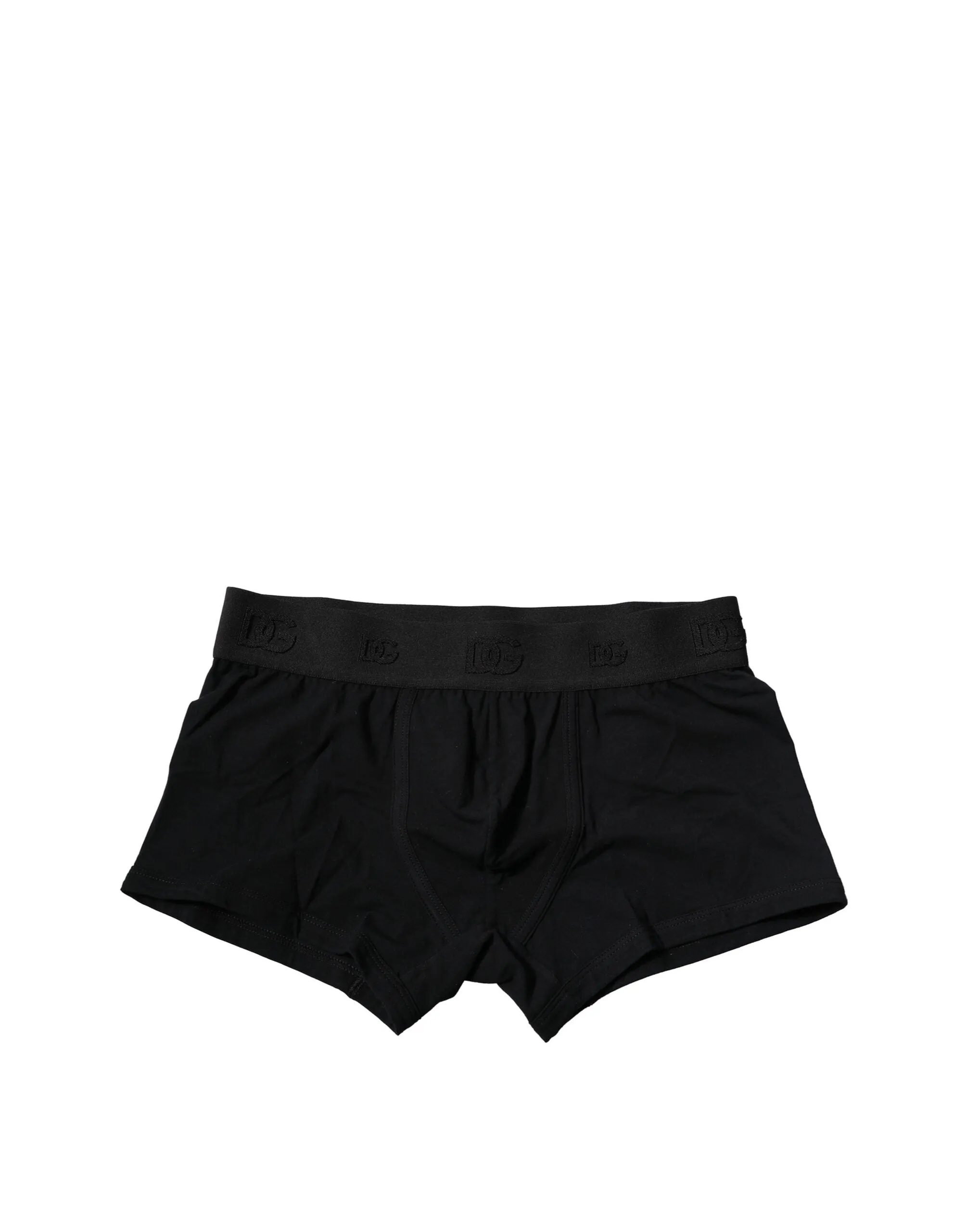 Dolce & Gabbana Black Cotton Stretch Regular Boxer Underwear sold by Siebentaschen product image thumbnail 2
