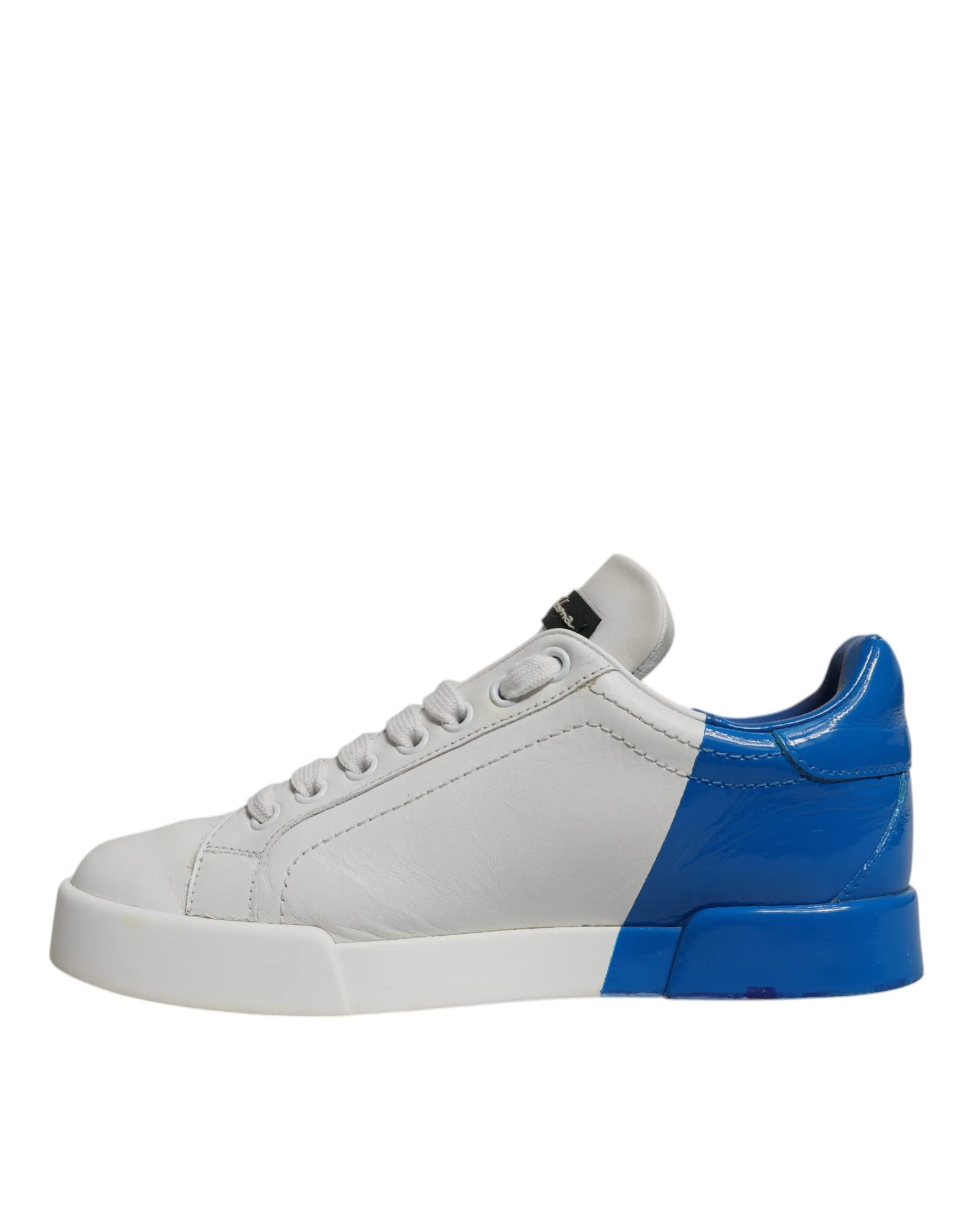 Dolce & Gabbana White Blue Logo Portofino Sneakers Shoes sold by Siebentaschen product image thumbnail 5
