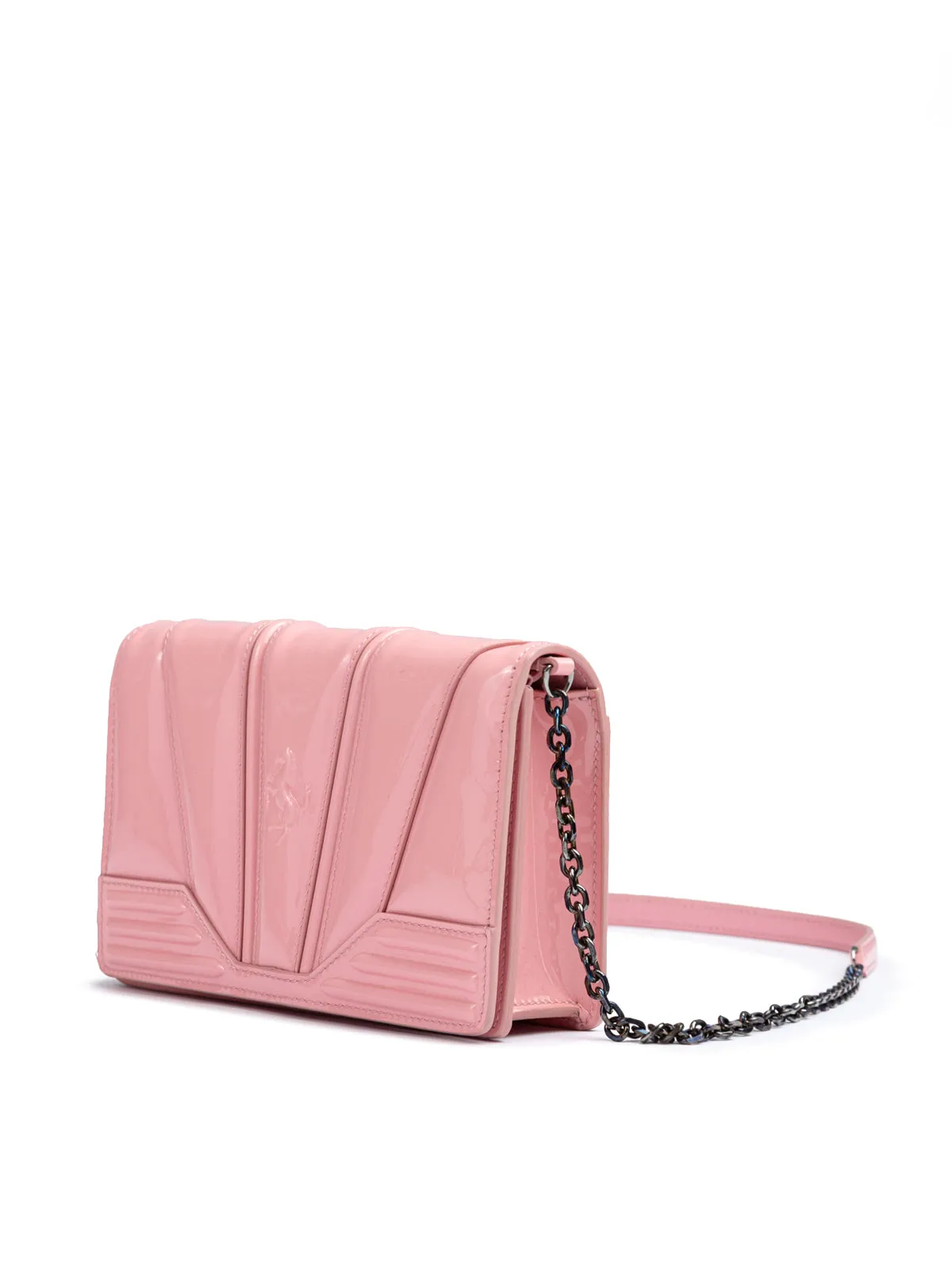 Ferrari Pink GT patent leather bag with chain sold by Siebentaschen product image thumbnail 2