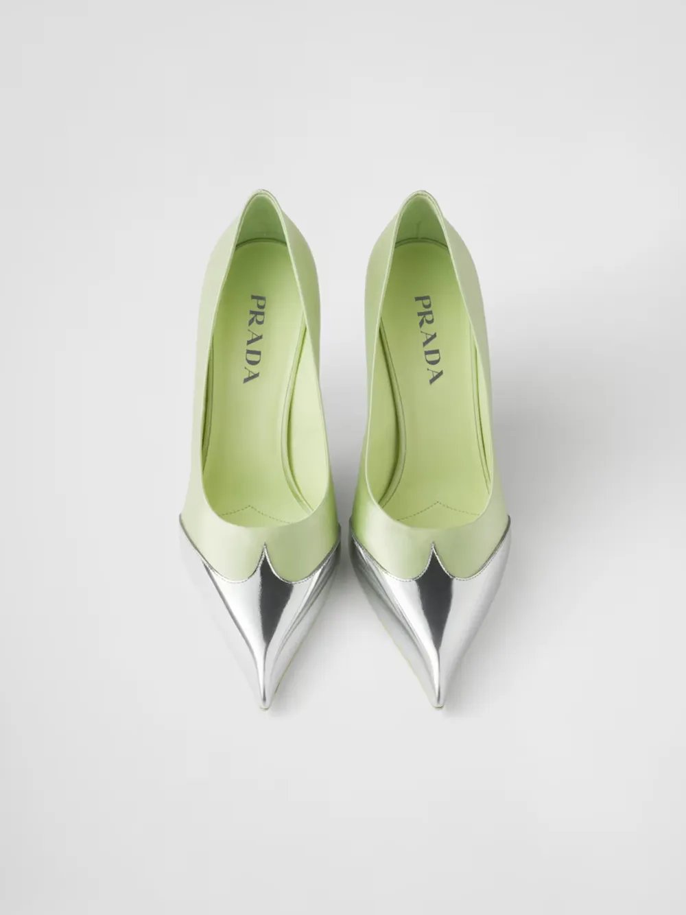 Prada Satin And Metallic Leather Pumps sold by Siebentaschen product image thumbnail 4