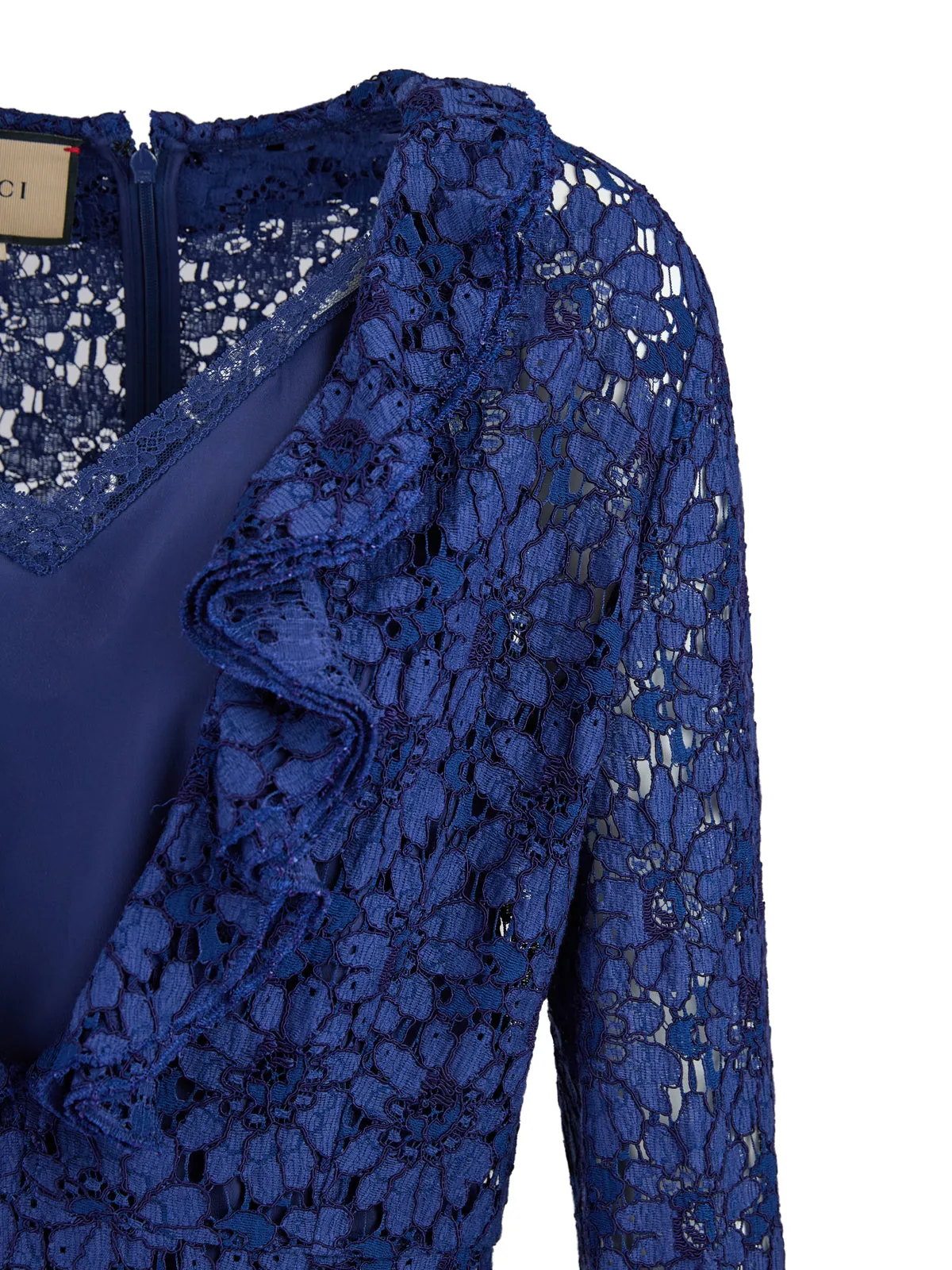 Gucci Blu Viscose and Cotton Mid Long Dress sold by Siebentaschen product image thumbnail 3