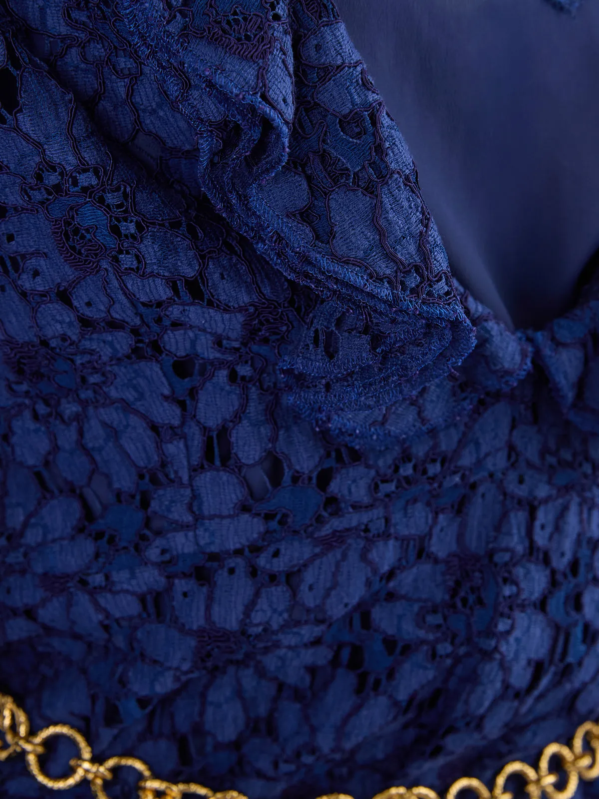 Gucci Blu Viscose and Cotton Mid Long Dress sold by Siebentaschen product image thumbnail 4