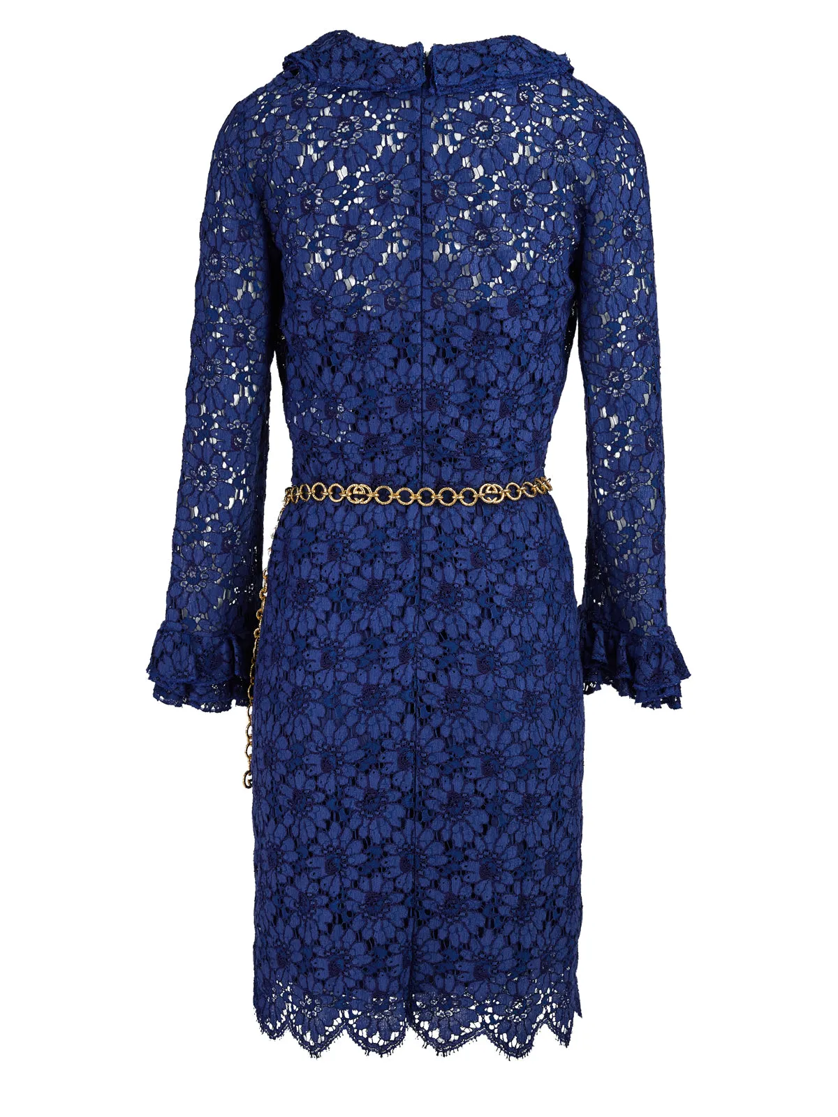 Gucci Blu Viscose and Cotton Mid Long Dress sold by Siebentaschen product image thumbnail 2