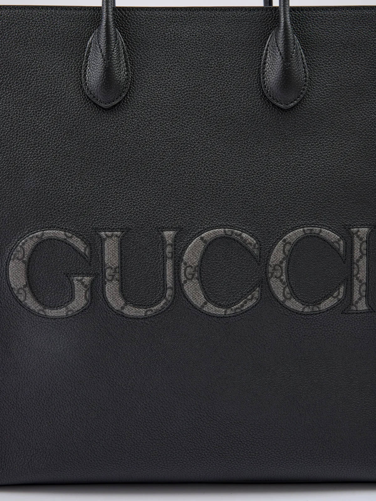 Gucci Black Leather Logo Medium Tote Bag sold by Siebentaschen product image thumbnail 4