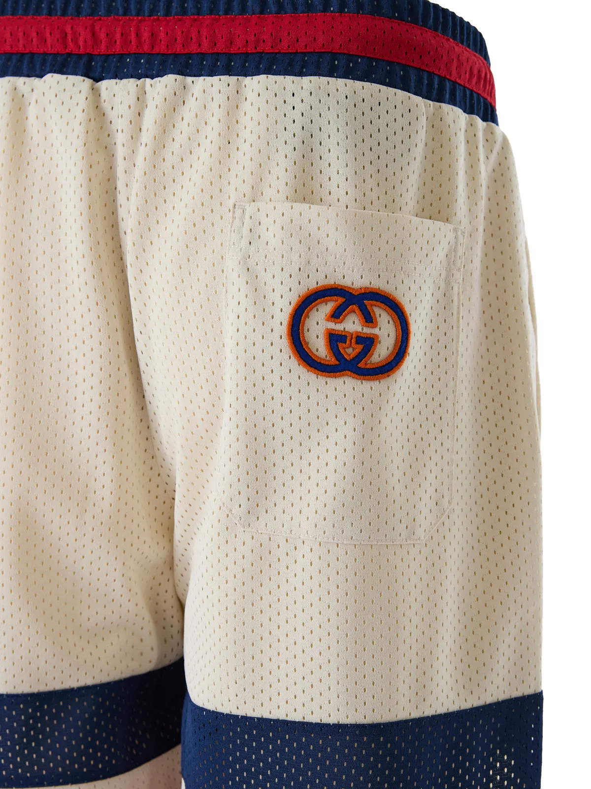 Gucci Cream polyester Logo Shorts sold by Siebentaschen product image thumbnail 3