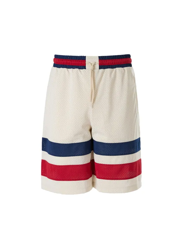 Gucci Cream polyester Logo Shorts sold by Siebentaschen