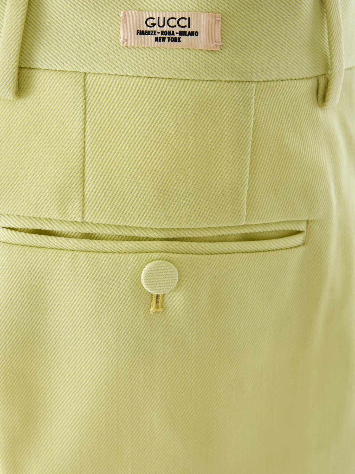 Gucci Lime Yellow Polyester Pants sold by Siebentaschen product image thumbnail 3