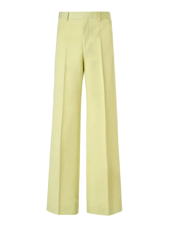 Gucci Lime Yellow Polyester Pants made by Gucci