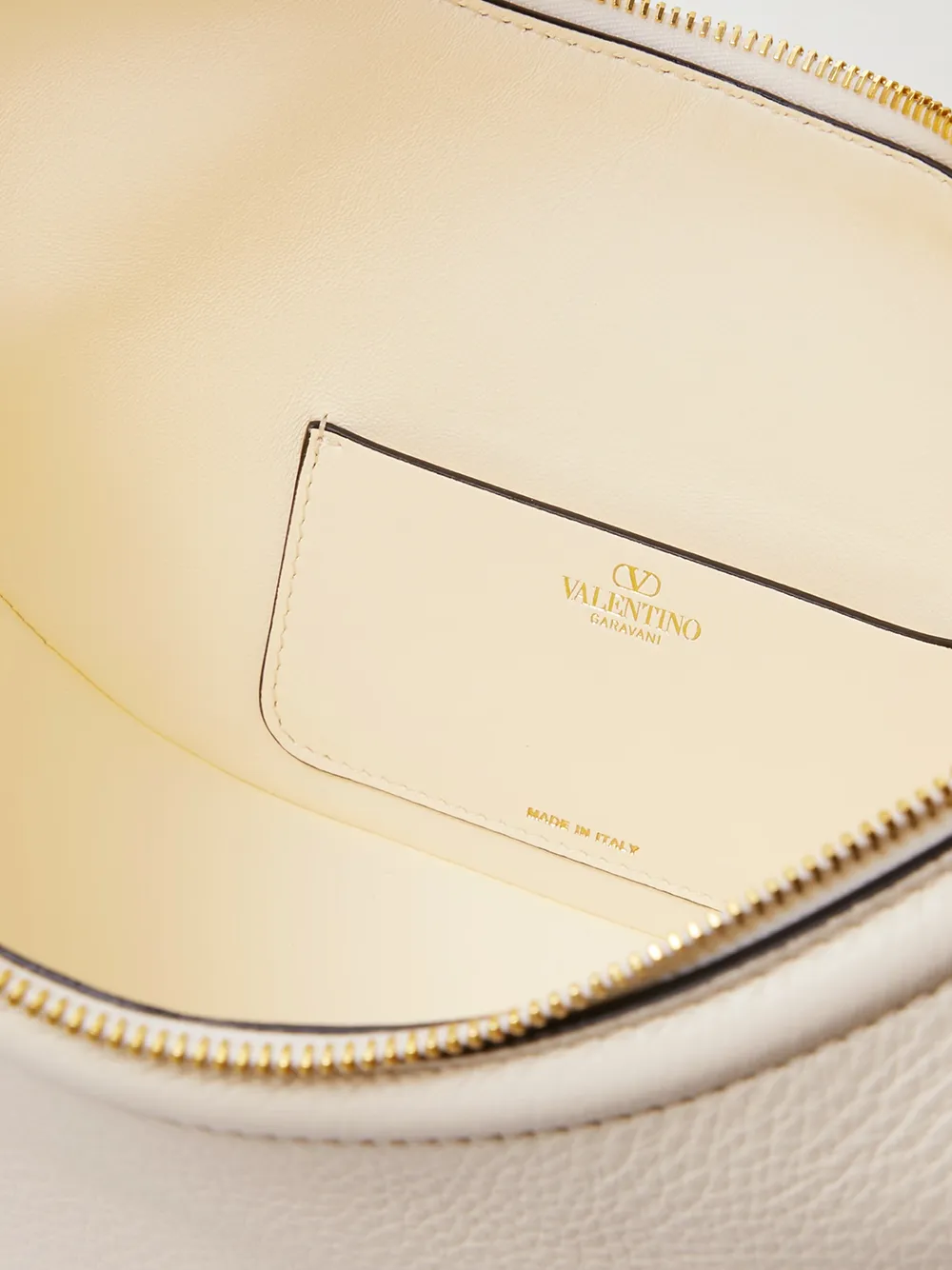 Valentino Garavani Ivory Leather Small Hobo Vlogo Shoulder Bag sold by Siebentaschen product image thumbnail 5