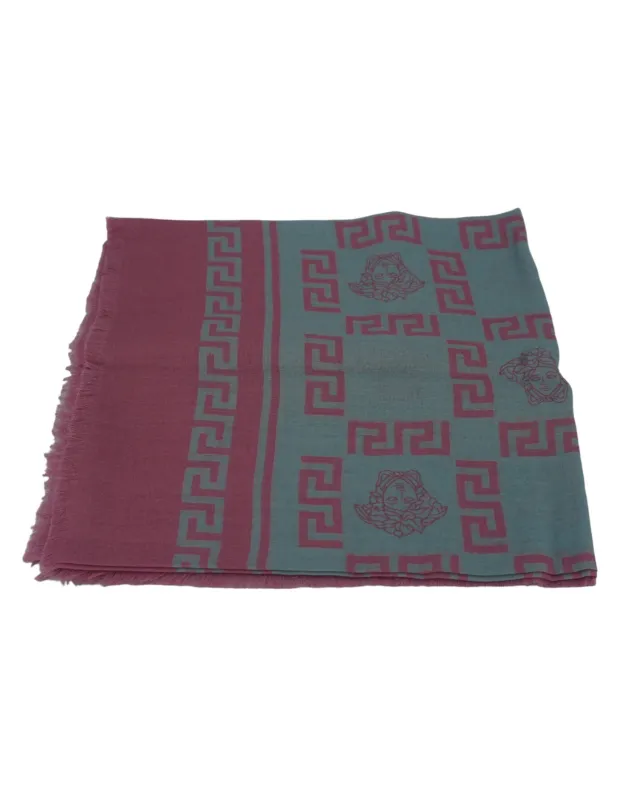 Versace Light Pink MD and Cashmare Medusa Scarf made by Versace