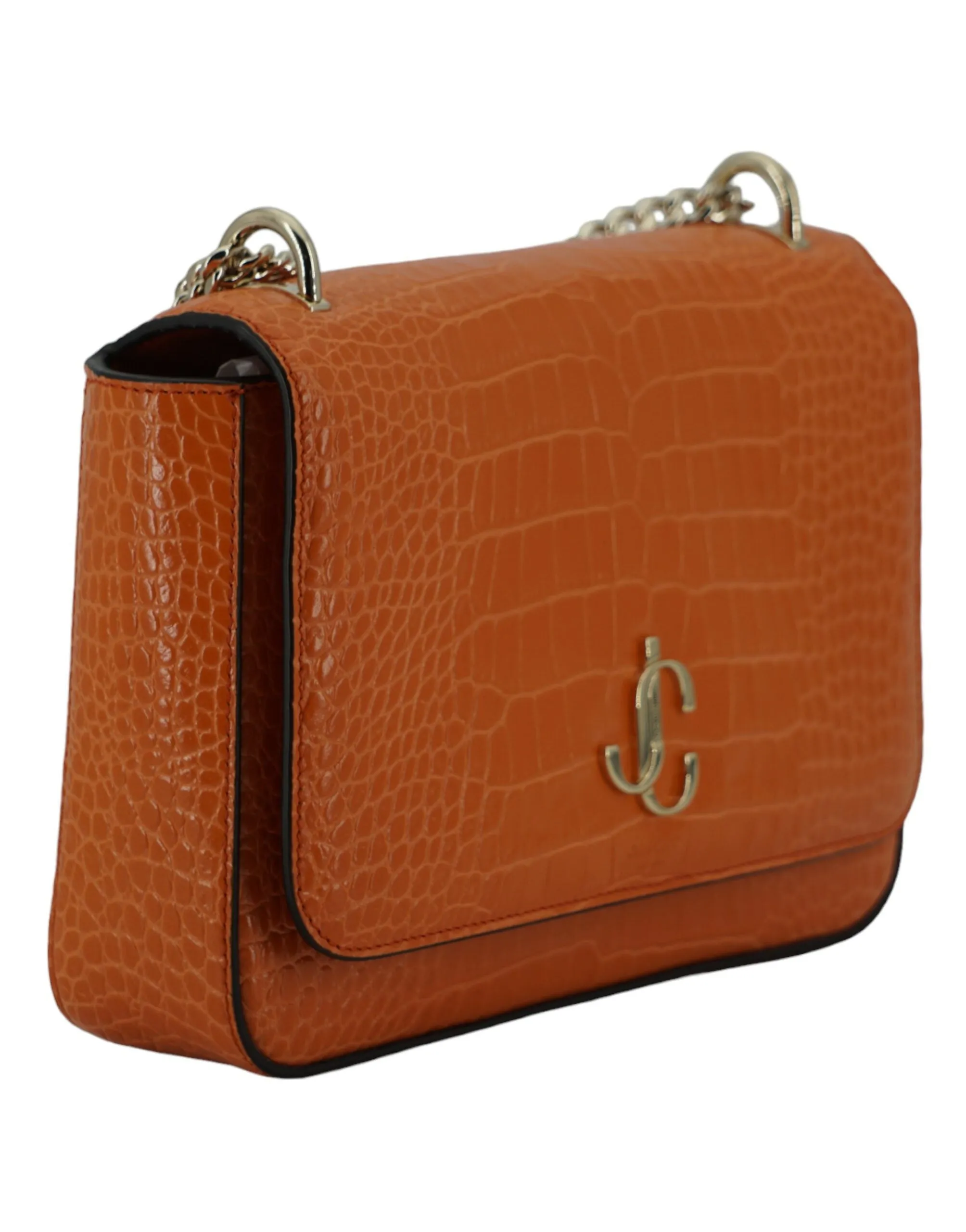 Jimmy Choo Amber Orange Leather Shoulder Bag sold by Siebentaschen product image thumbnail 3