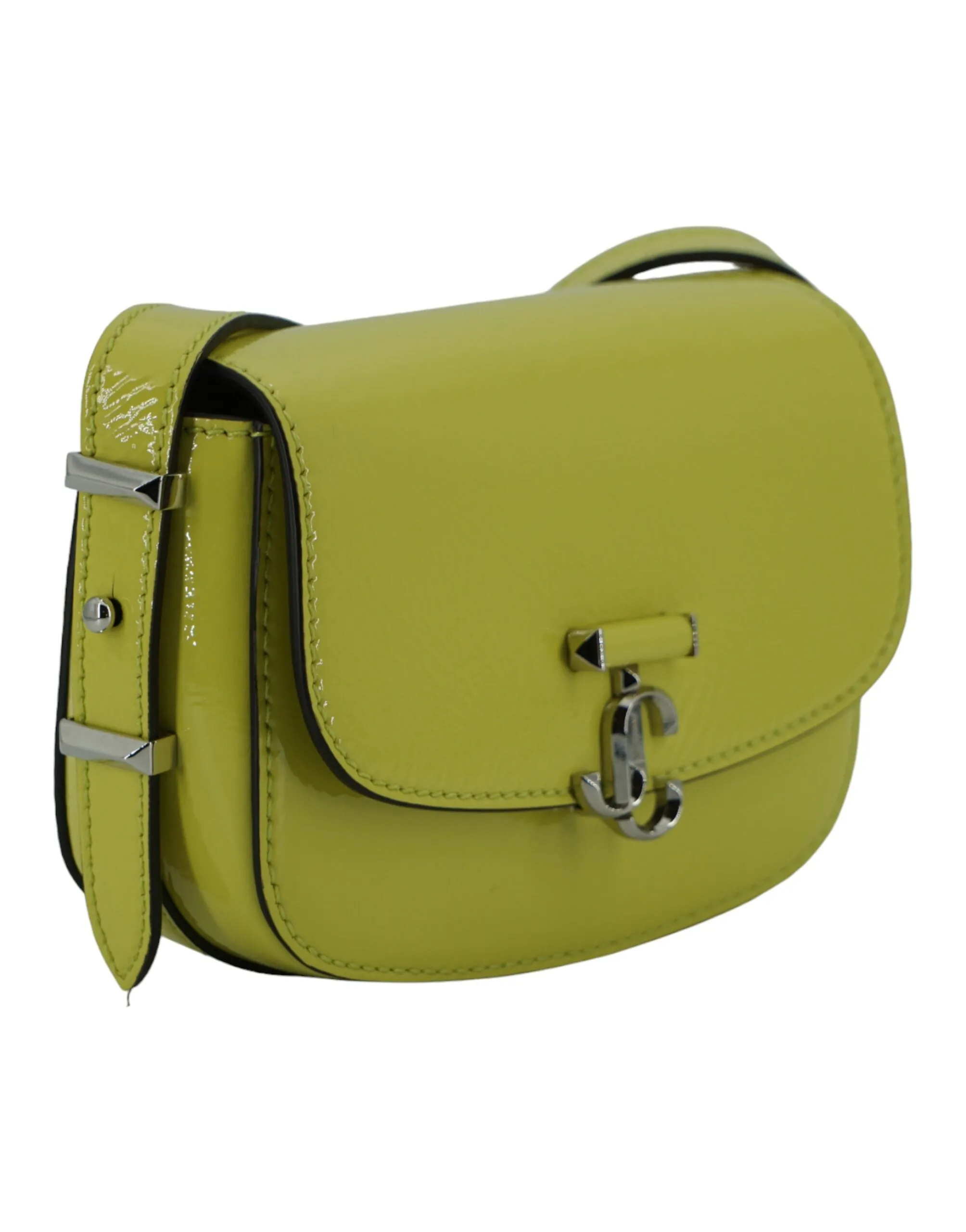 Jimmy Choo Lime Yellow Leather Small Shoulder Bag sold by Siebentaschen product image thumbnail 3