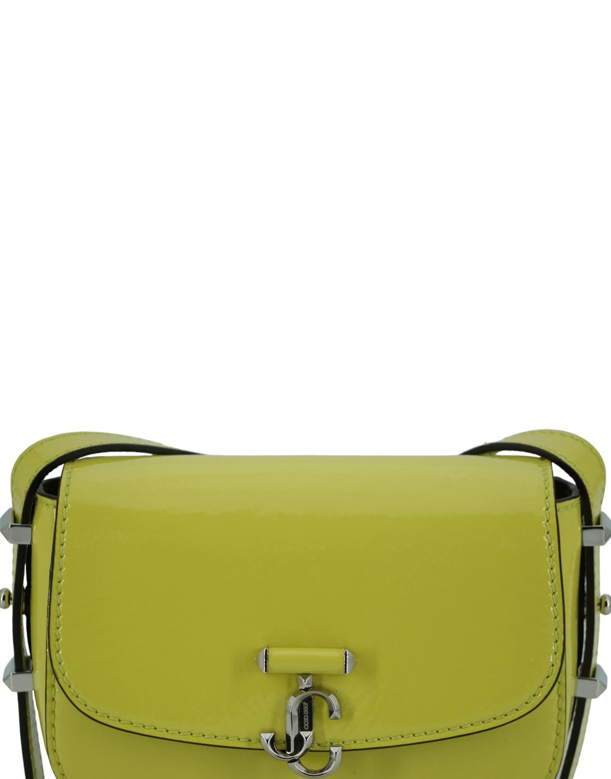 Jimmy Choo Lime Yellow Leather Small Shoulder Bag sold by Siebentaschen product image thumbnail 4