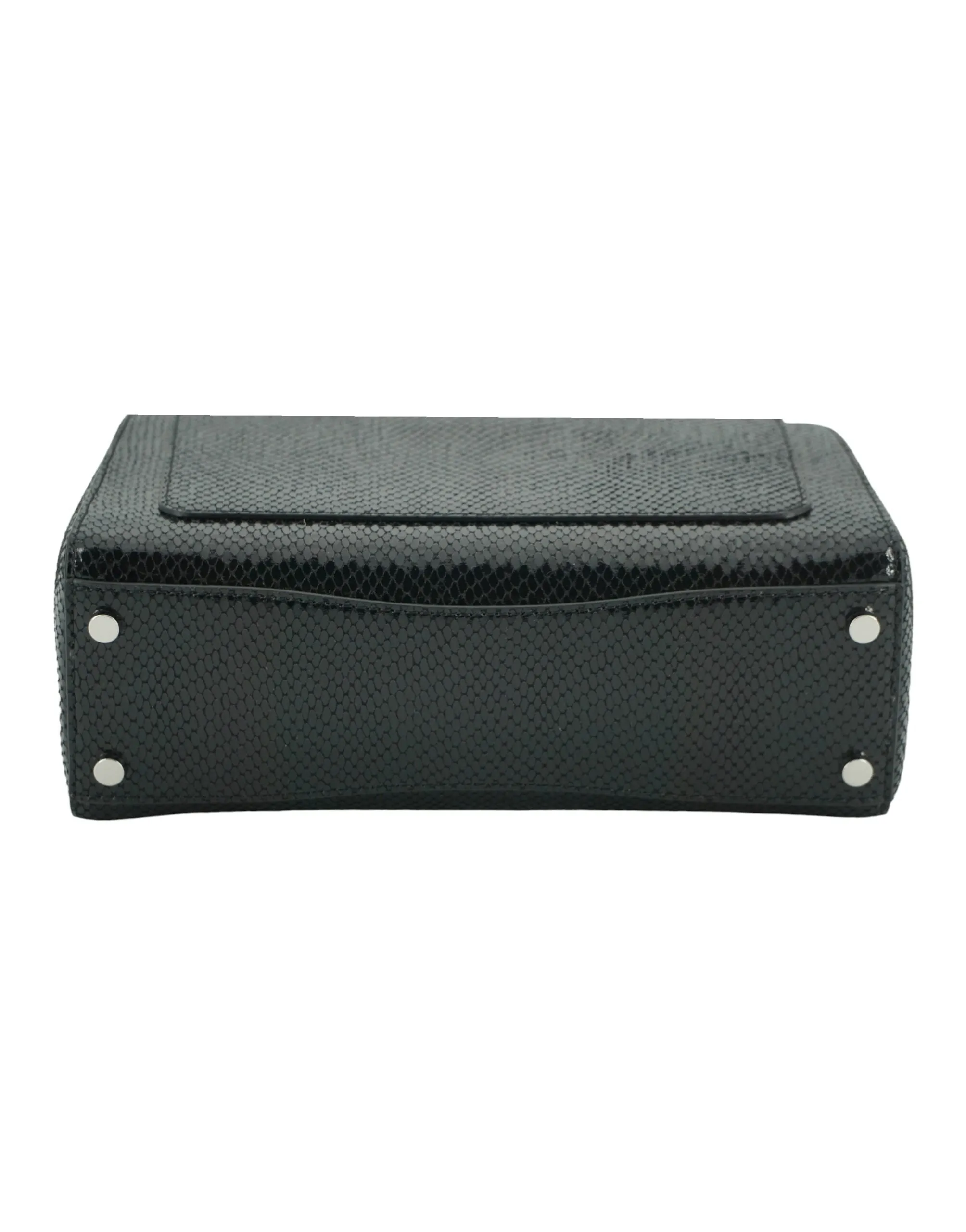 Jimmy Choo Black Leather Top Handle Shoulder Bag sold by Siebentaschen product image thumbnail 5