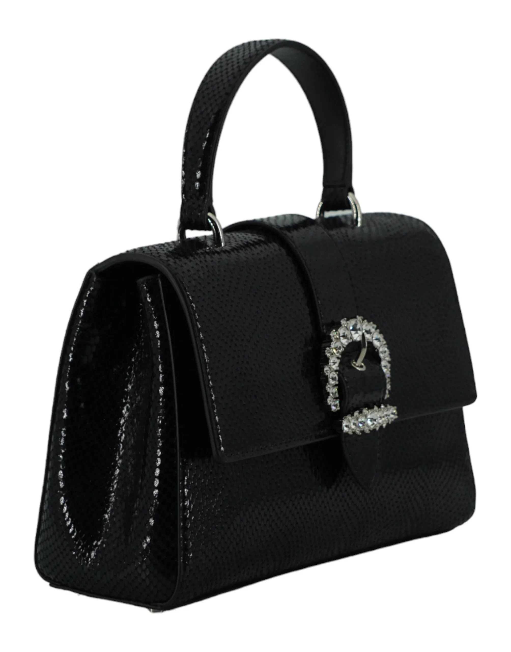Jimmy Choo Black Leather Top Handle Shoulder Bag sold by Siebentaschen product image thumbnail 3