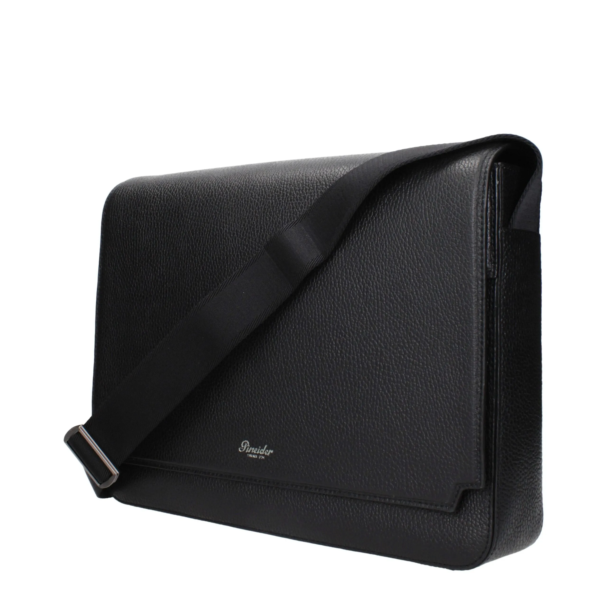 Pineider Black Leather Crossbody Bag sold by Siebentaschen product image thumbnail 2