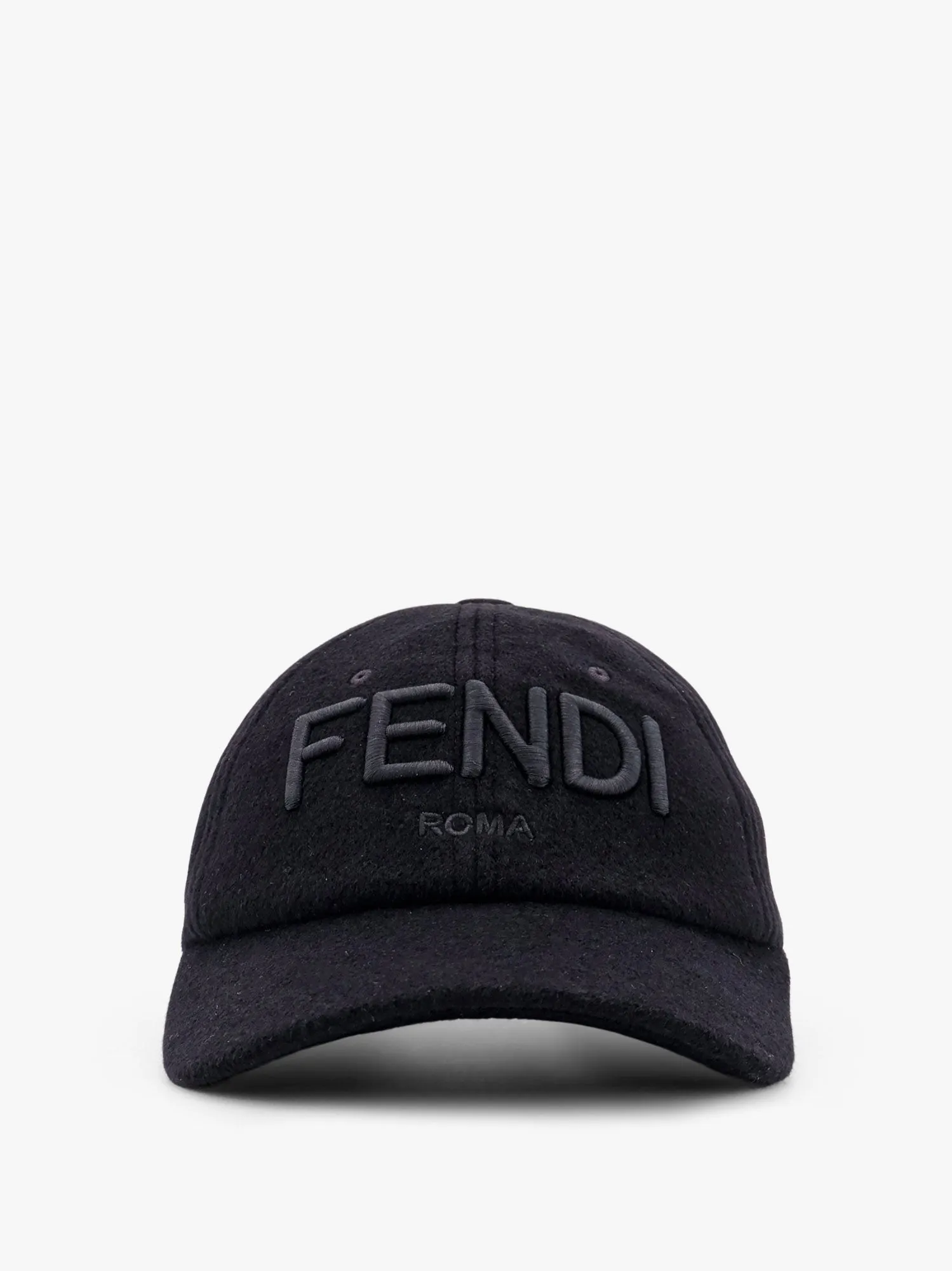 Fendi Wool blend baseball hat with logo embroidery sold by Siebentaschen