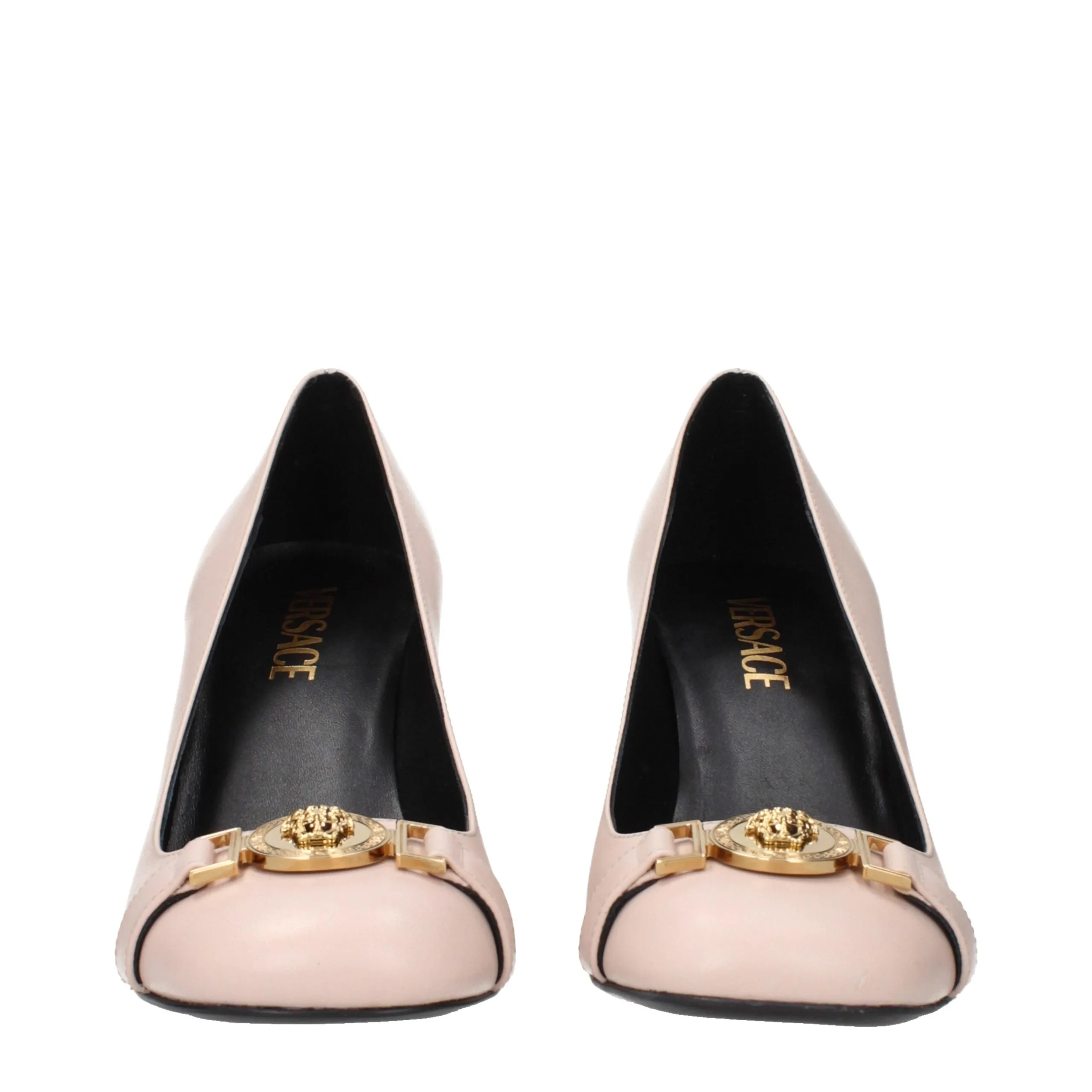 Versace Pink Leather High Heel Pumps sold by Siebentaschen product image thumbnail 3