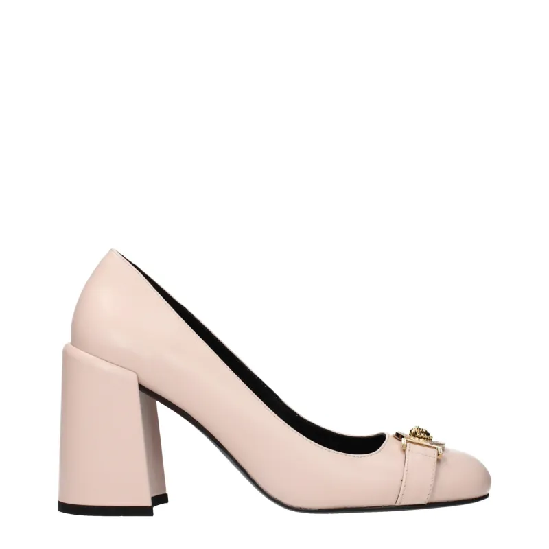Versace Pink Leather High Heel Pumps sold by Siebentaschen