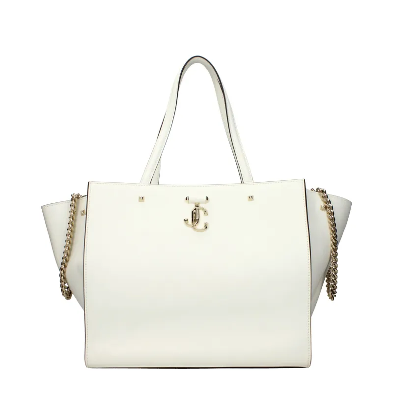 Jimmy Choo White Leather Shoulder Bag sold by Siebentaschen