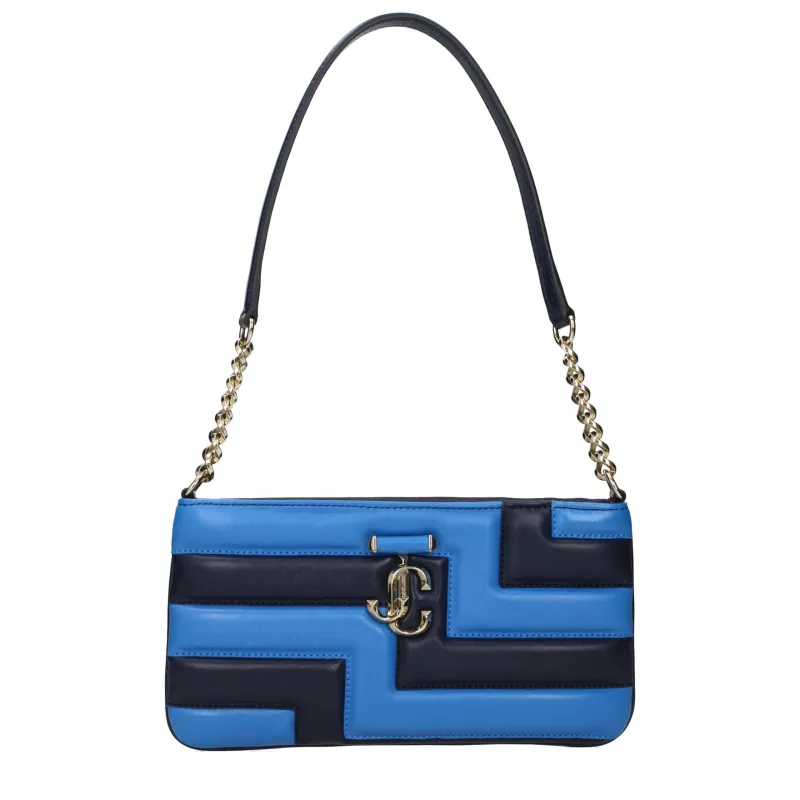 Jimmy Choo Blue Leather Shoulder Bag sold by Siebentaschen