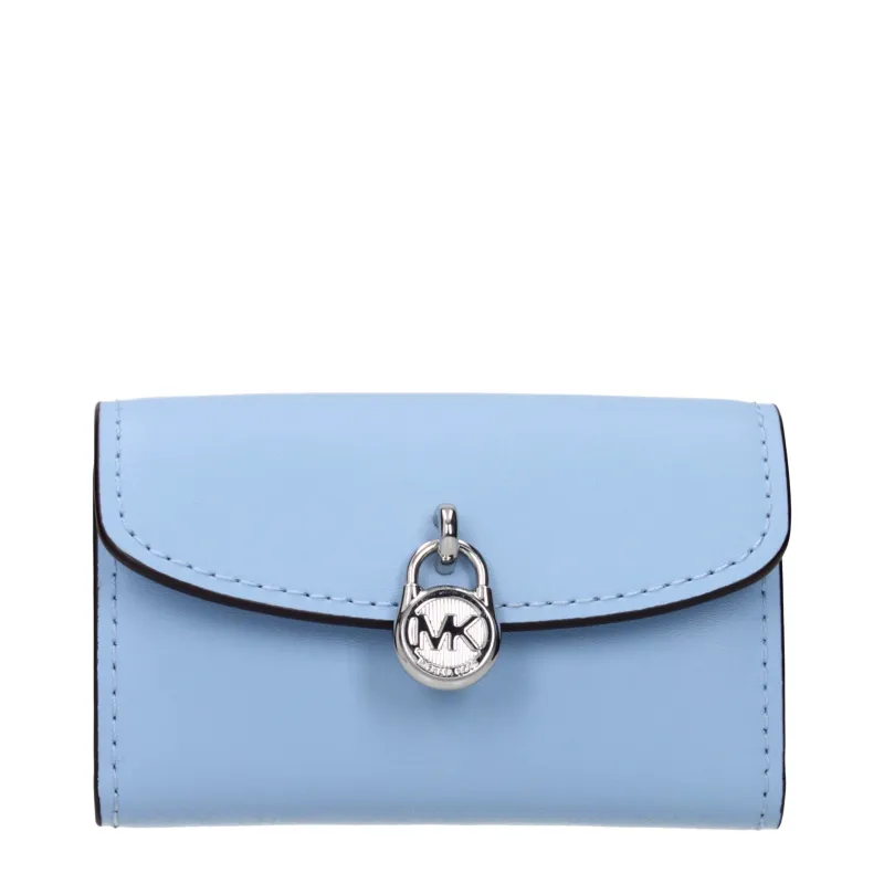 Michael Kors Light Blue Leather Wallet sold by Siebentaschen