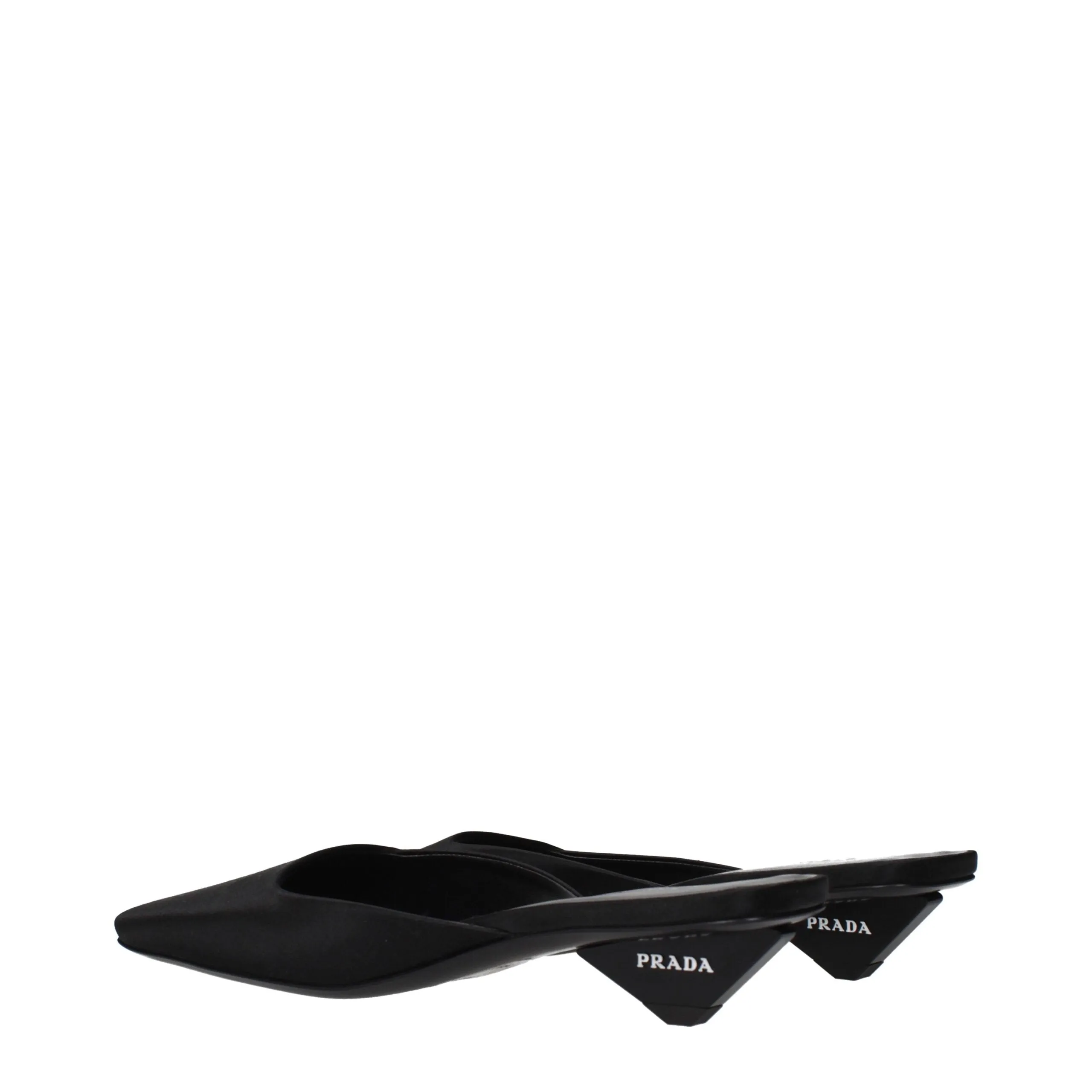 Prada Black Satin Flat Sandals sold by Siebentaschen product image thumbnail 4