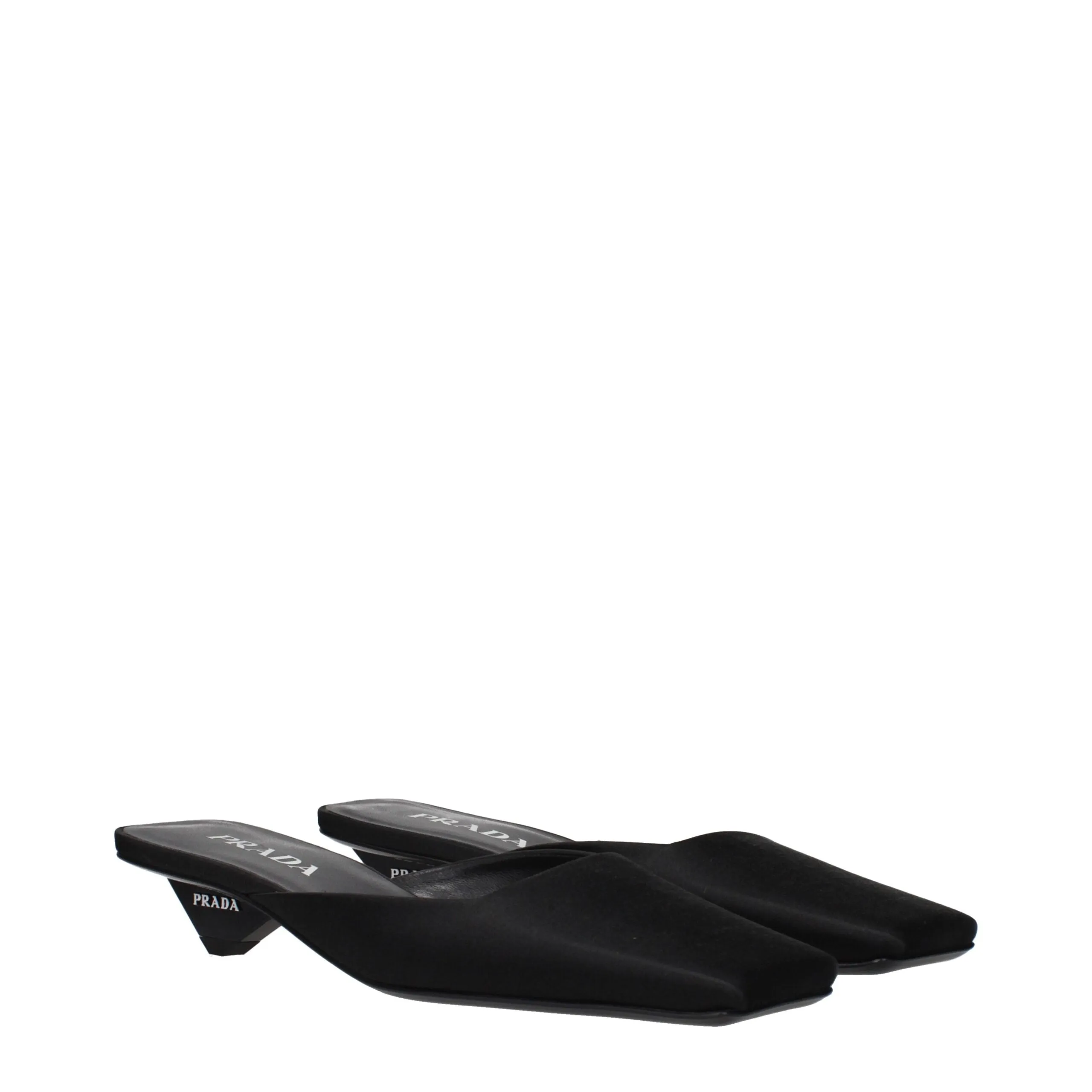 Prada Black Satin Flat Sandals sold by Siebentaschen product image thumbnail 2