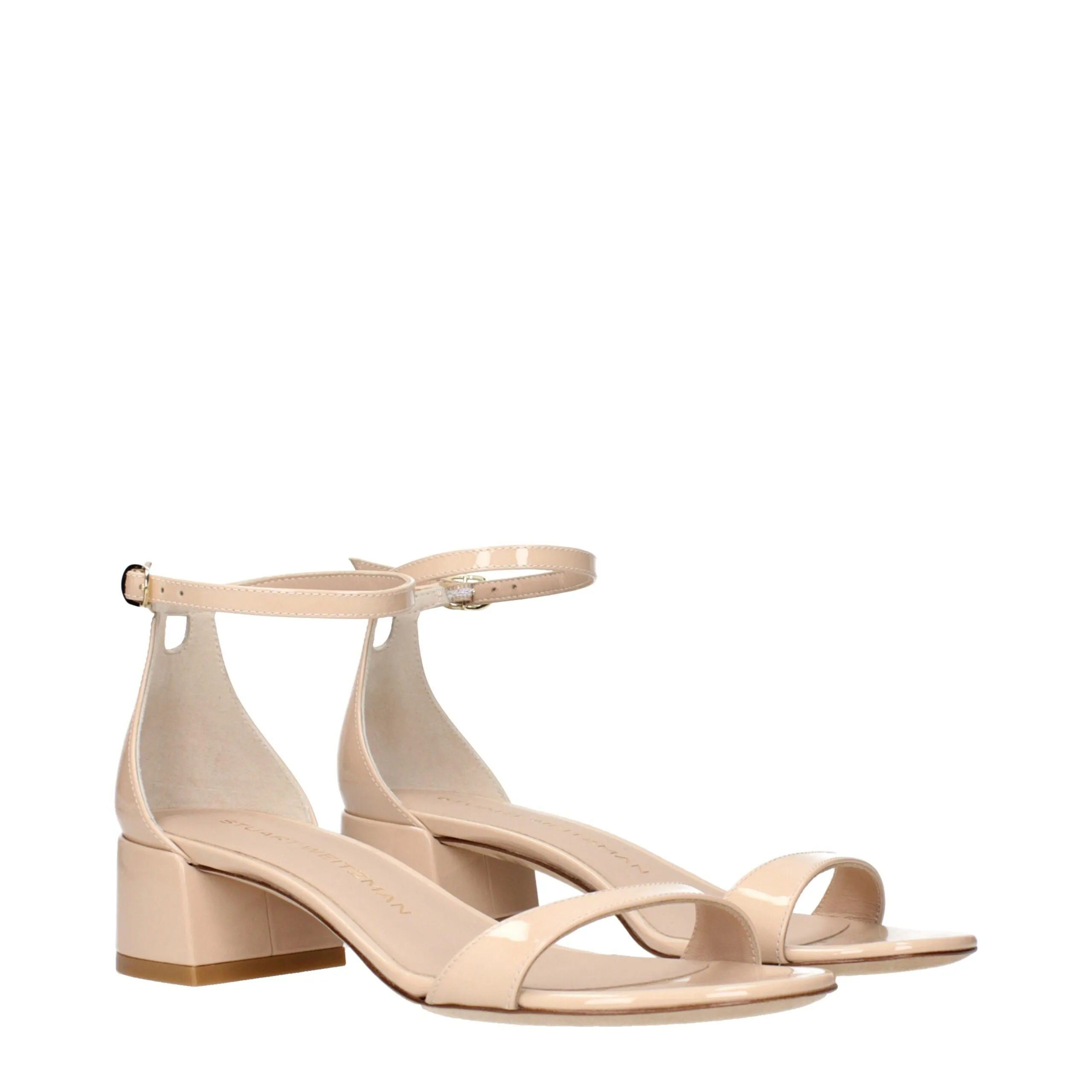 Stuart Weitzman Beige Leather Flat Sandals sold by Siebentaschen product image thumbnail 2