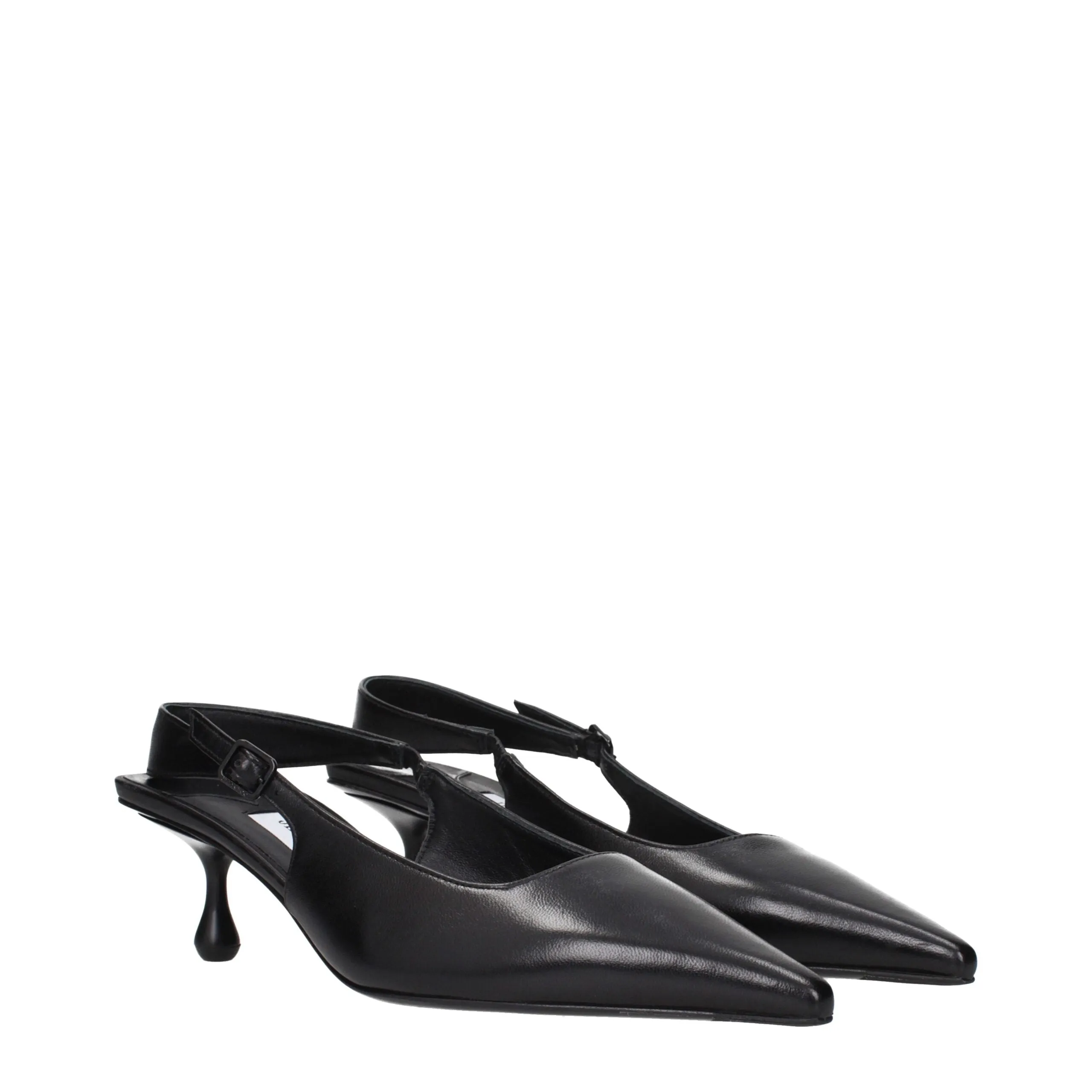 Jimmy Choo Black Leather Flat Sandals sold by Siebentaschen product image thumbnail 2