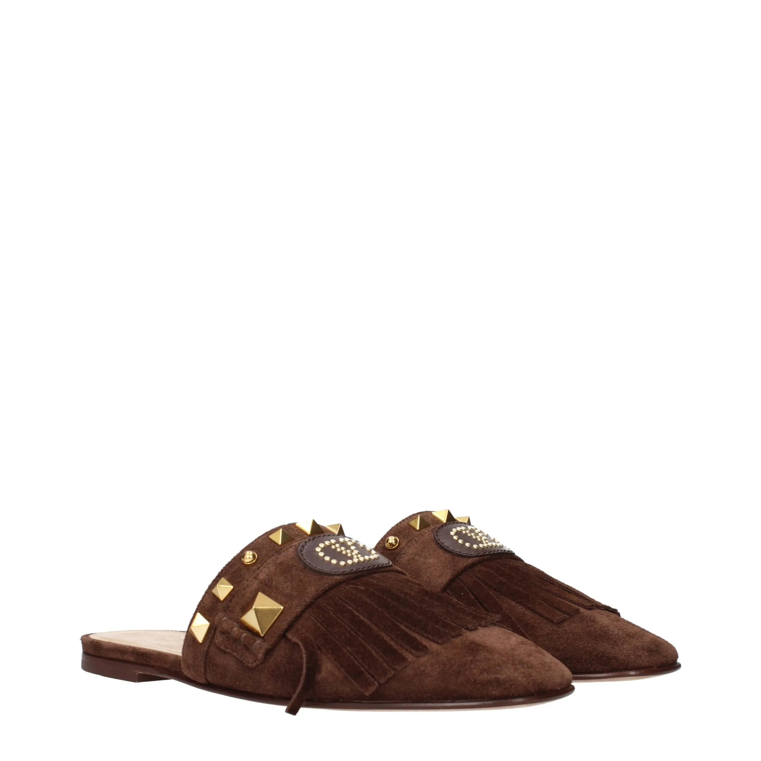 Valentino Garavani Brown Leather Slippers sold by Siebentaschen product image thumbnail 2